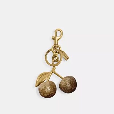 Coach Women's Cherry Bag Charm in Brass | Resin/metal