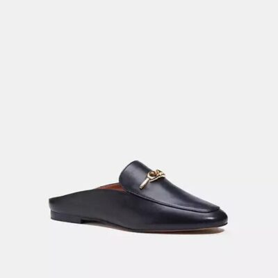 Coach Women's Sienna Slide in Black | Leather