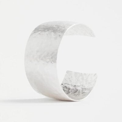 Elk Gild Cuff Bangle — Silver
