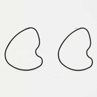 Elk Hartt Large Drop Earring — Black