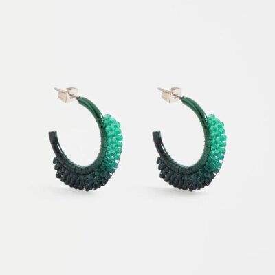 Elk Kevv Hoop Earring — Teal