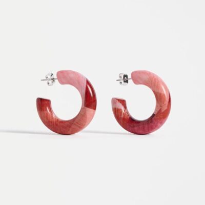 Elk Resso Hoop Earring — Fuchsia