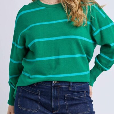 Elm Charlie Stripe Knit — Virdis Green