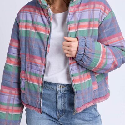 Elm Cord Check Jacket — Multi