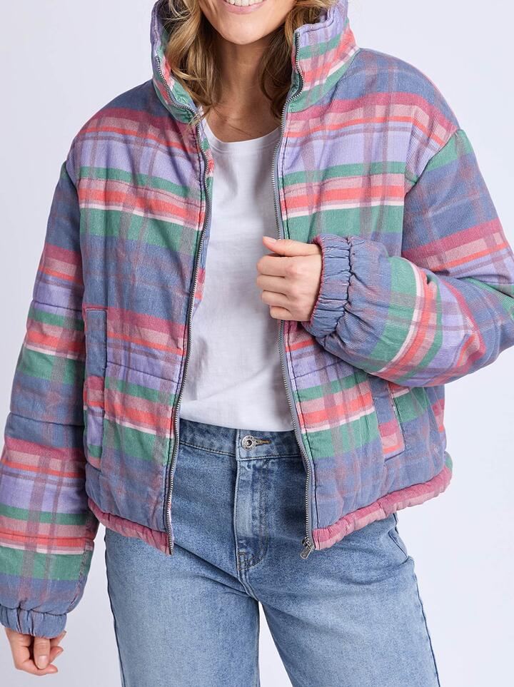 Elm Cord Check Jacket — Multi