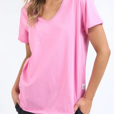 Elm Pima Vee Tee — Strawbery/pink