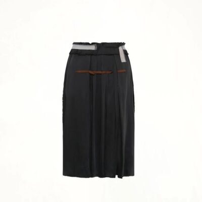 Maison Margiela Layered Skirt in Black / 44