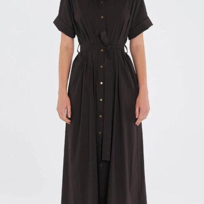 Mela Purdie Stud Dress — Fudge