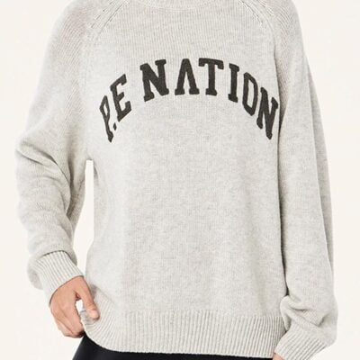 P.e Nation Legacy Knit Crew — Snow