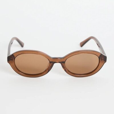 Re:union Label Vienna Espresso Oval Sunglasses