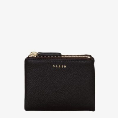 Saben Delilah Black Leather Wallet