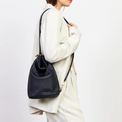 Saben Jojo Black Soft Luxe Leather Shoulder Bag