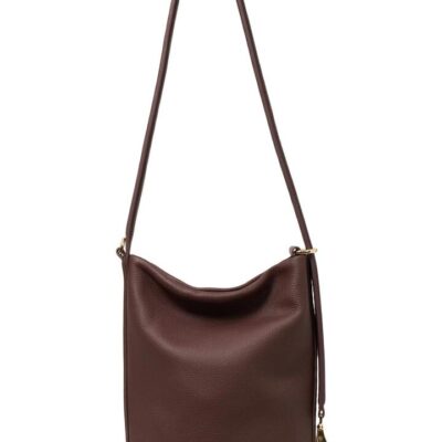 Saben Jojo Espresso Soft Luxe Leather Shoulder Bag