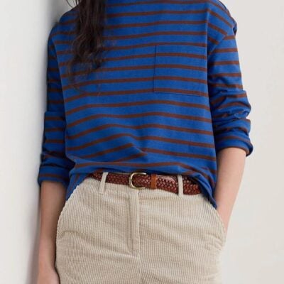 Seasalt Beach Boat Top — Breton Ink Cocoa