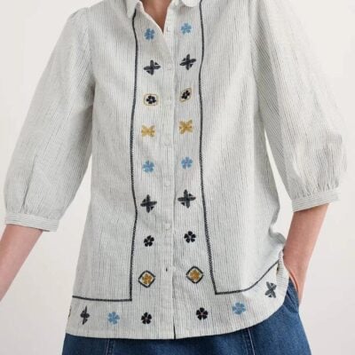 Seasalt Hope Cottage Blouse — Chalk