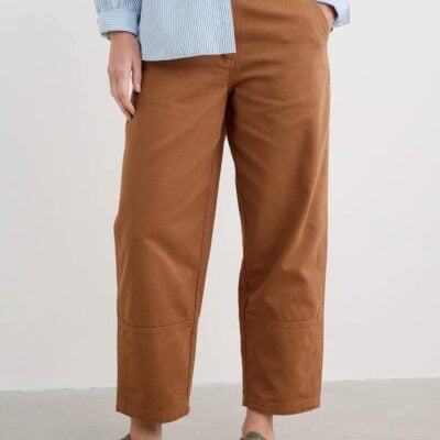 Seasalt Painted Forms Trouser — Dark Flax