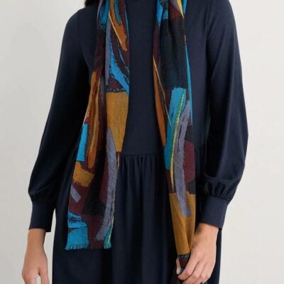 Seasalt Pretty Printed Scarf — Zennor Stack