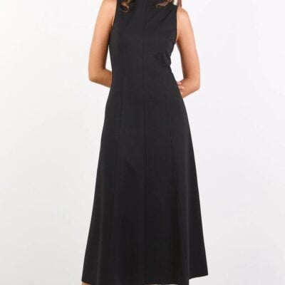 Stories Be Told Define Black Panelled Sleeveless Maxi Dress