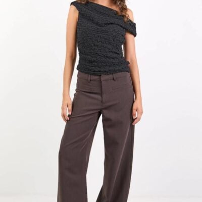 Stories Be Told Fierce Chocolate Low Rise Stretch Wide Pants