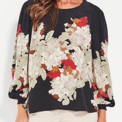 Verge Bouquet Top — Print