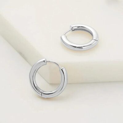 Zafino Kendall Hoop - Medium — Silver