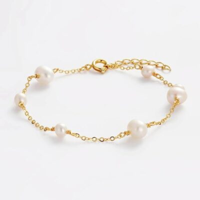 Zafino Luna Pearl Bracelet — Gold