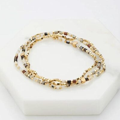 Zafino Ophelia Wrap Bracelet — Black