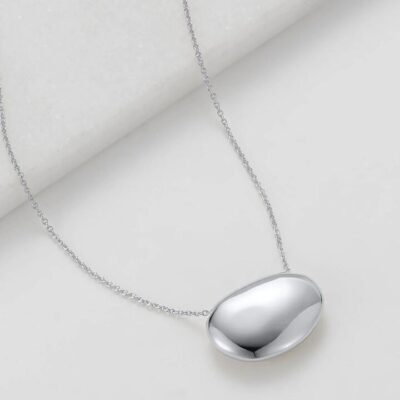 Zafino Paisley Necklace — Silver