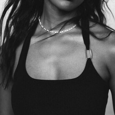 Zafino Pip Necklace — Silver