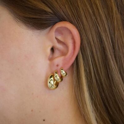 Zafino Steph Hoop - Large — Gold