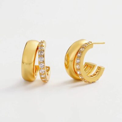 Zafino Zoe Hoop — Gold