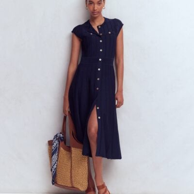 Boden Cap Sleeve Knitted Dress
