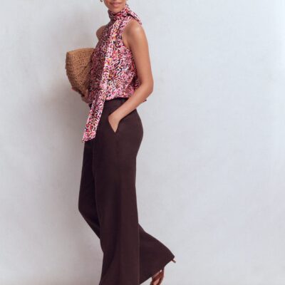 Boden Satin Halterneck Top