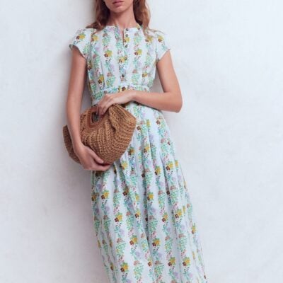 Boden Arabella Linen Blend Dress
