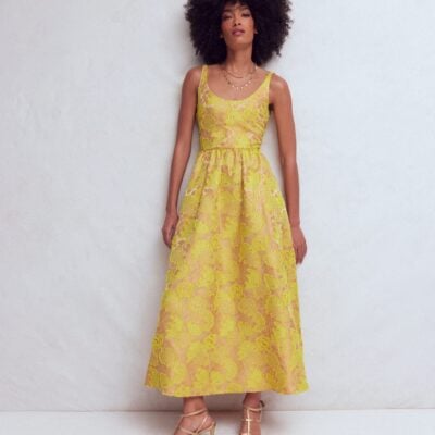 Boden Scoop Neck Fit and Flare Dress