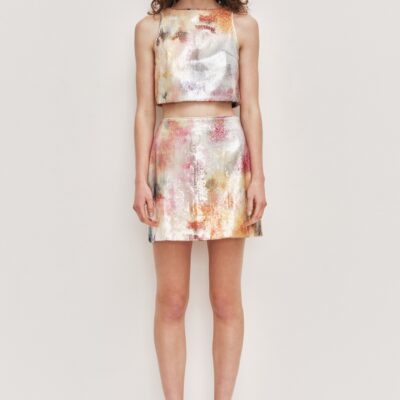 Aje Sybilla Sequin Mini Skirt - Image 1