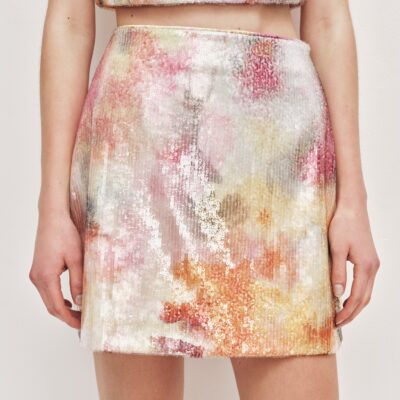 Aje Sybilla Sequin Mini Skirt - Image 2