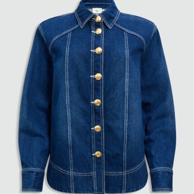 Aje Rylee Denim Shirt - Image 2