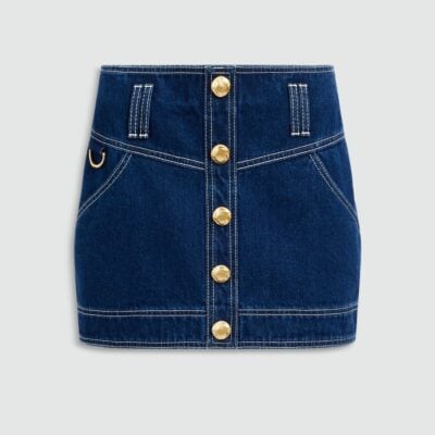Aje Rylee Denim Mini Skirt - Image 2