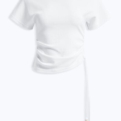 Aje Ruched Side Tee - Image 2