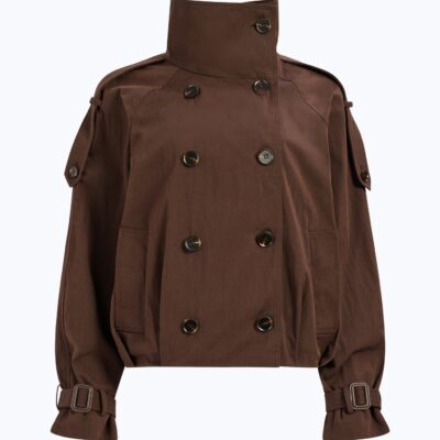 Aje Rory Funnel Neck Trench - Image 2