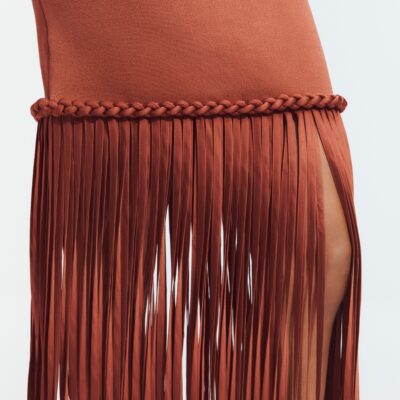 Aje Ribiona Knit Midi Skirt - Image 2