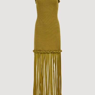 Aje Ribiona Knit Midi Dress - Image 2
