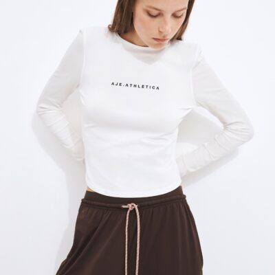 Aje Rib Sleeve Longsleeve Top - Image 1