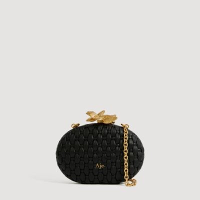 Aje Retrofete Woven Clutch - Image 1