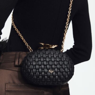 Aje Retrofete Woven Clutch - Image 2