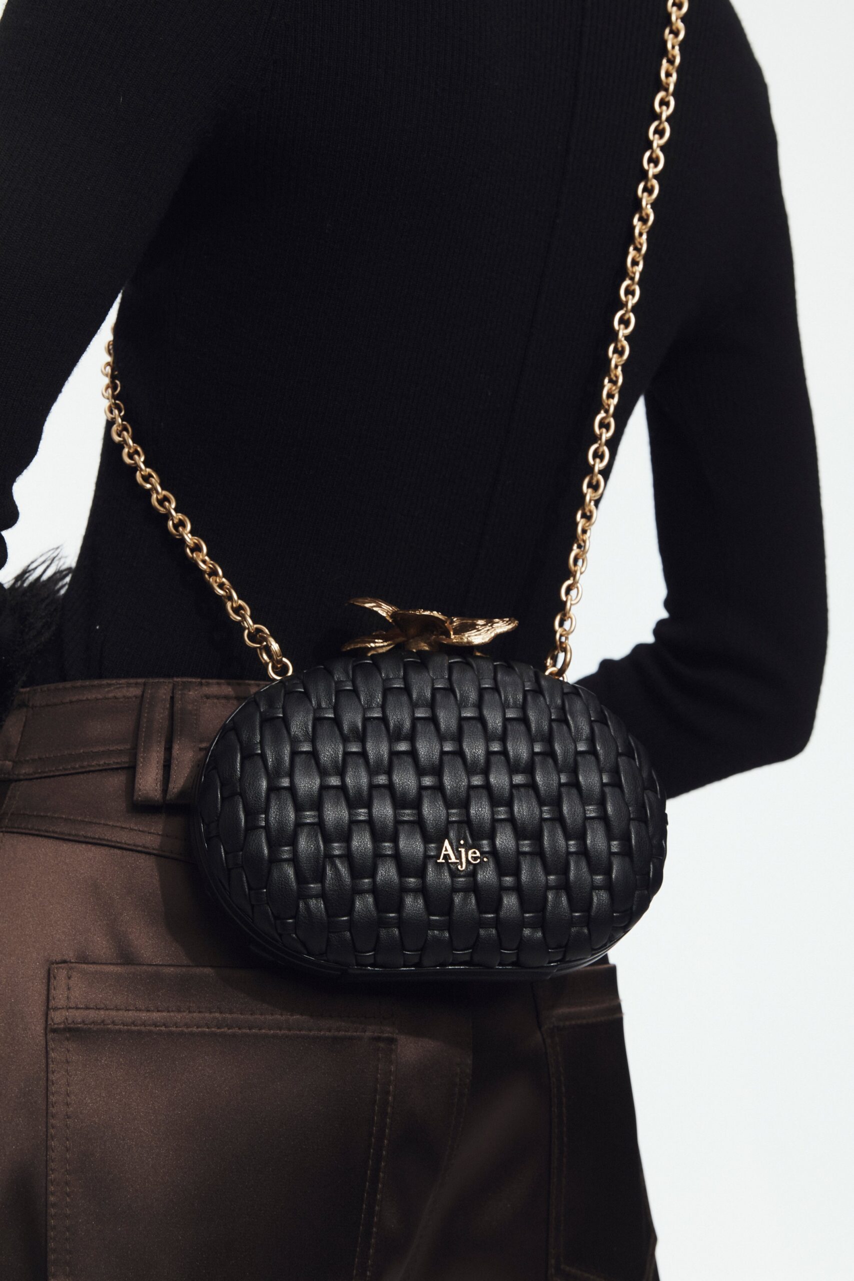 Aje Retrofete Woven Clutch - Image 2