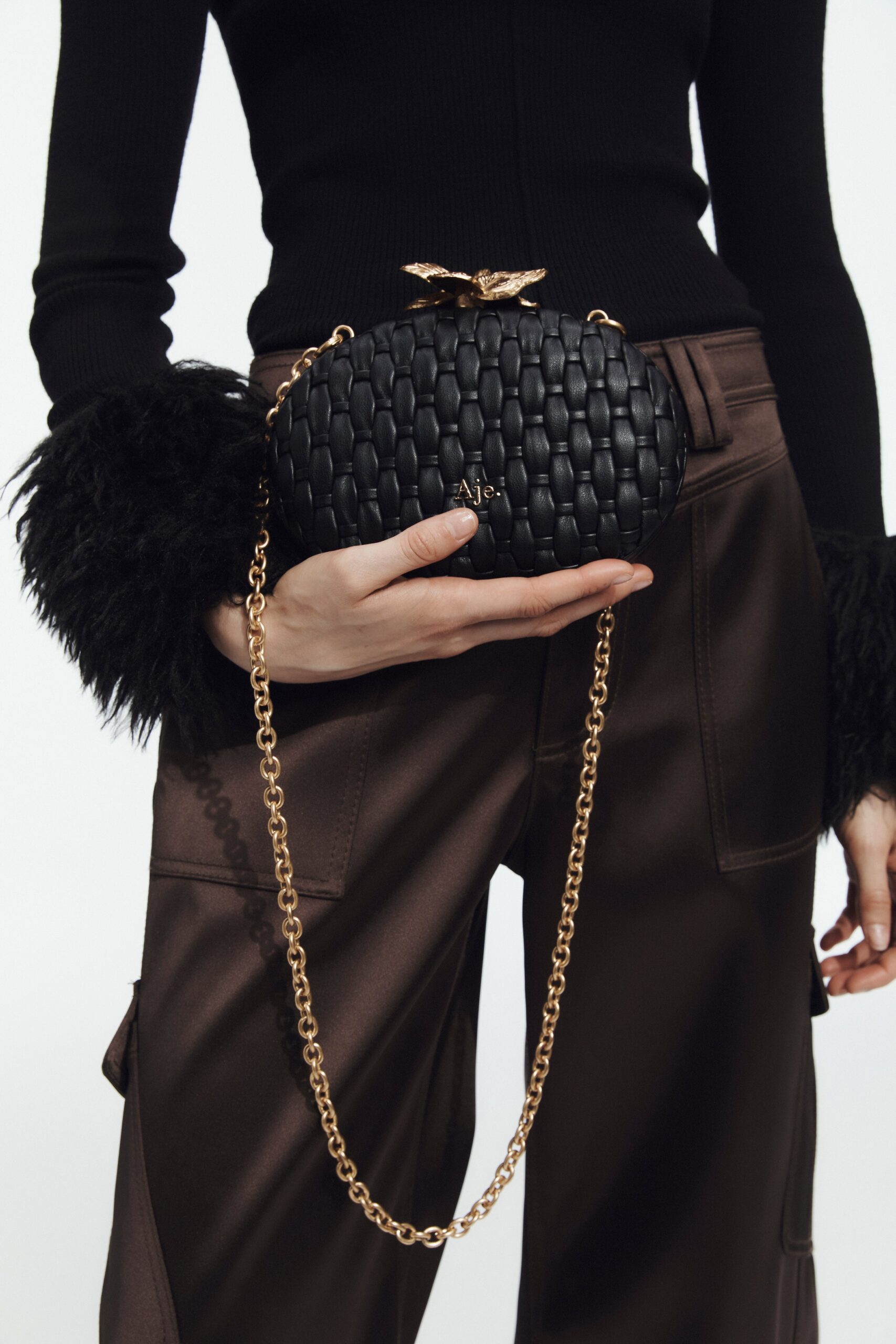 Aje Retrofete Woven Clutch - Image 3