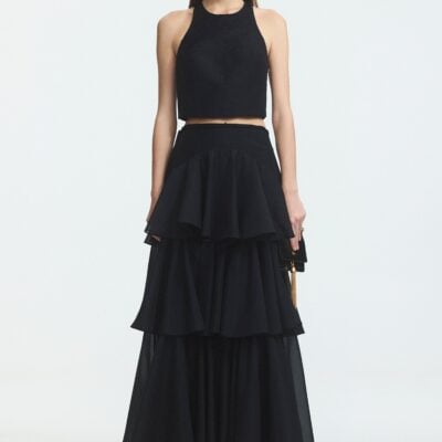 Aje Radiate Pleated Top - Image 1