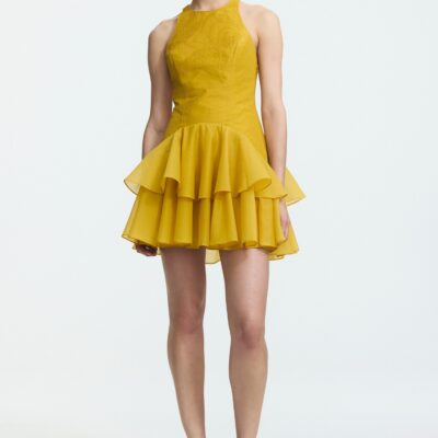 Aje Radiate Pleated Mini Dress - Image 1